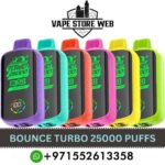 BOUNCE Turbo 25000 Puffs Salt Nicotine 5% Disposable Vape in Duabi