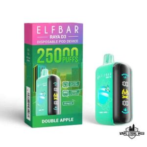 ELFBAR Raya D3 25000 Puffs Disposable Vape Price In Dubai Double Apple