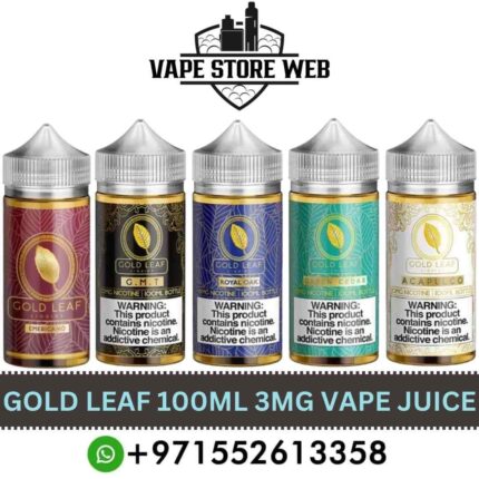 GOLD LEAF 100ml 3mg Vape Juice in Dubai