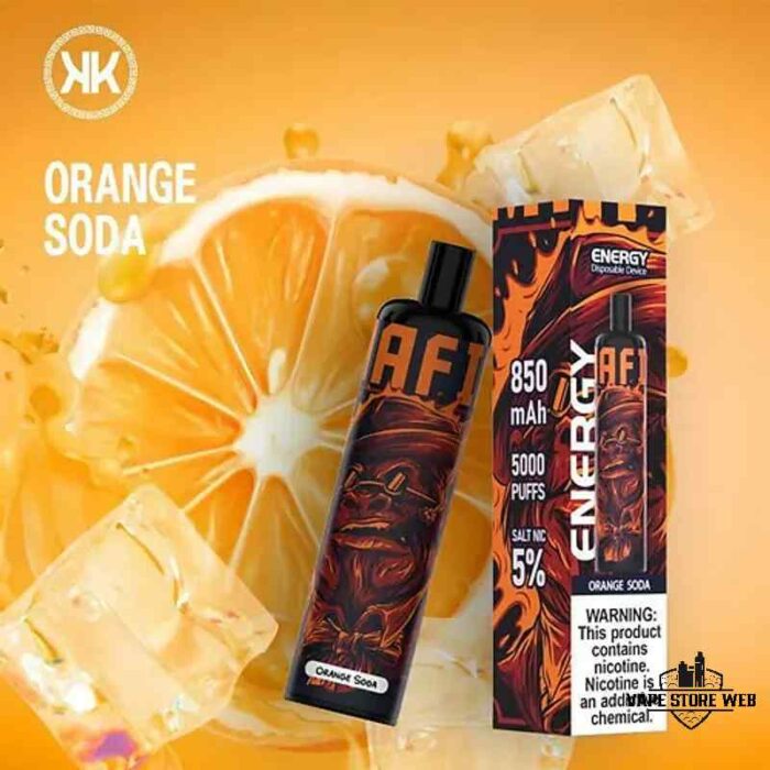 KK ENERGY Bar 5000 Puffs Disposable Vape Price in Dubai Orange Soda