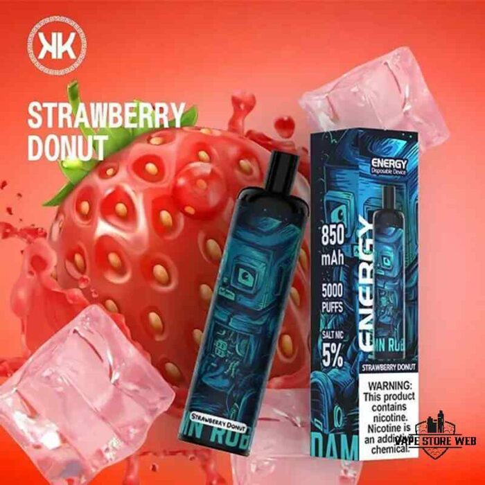 KK ENERGY Bar 5000 Puffs Disposable Vape Price in Dubai Strawberry Donut