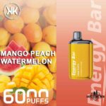 KK Energy Bar 6000 Puffs Disposable Vape Price in Dubai Mango Peach Watermelon