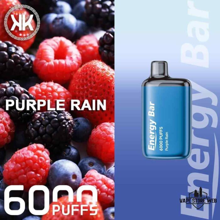 KK Energy Bar 6000 Puffs Disposable Vape Price in Dubai Purple Rain