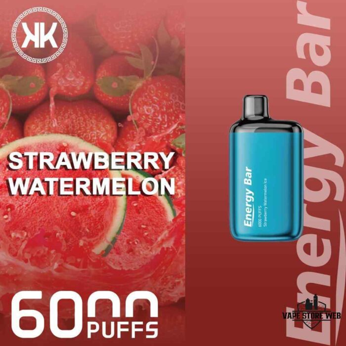 KK Energy Bar 6000 Puffs Disposable Vape Price in Dubai Strawberry Watermelon