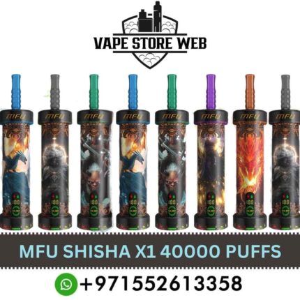 MFU Shisha X1 40000 Puffs Salt Nicotine 5mg Disposable Vape in Dubai