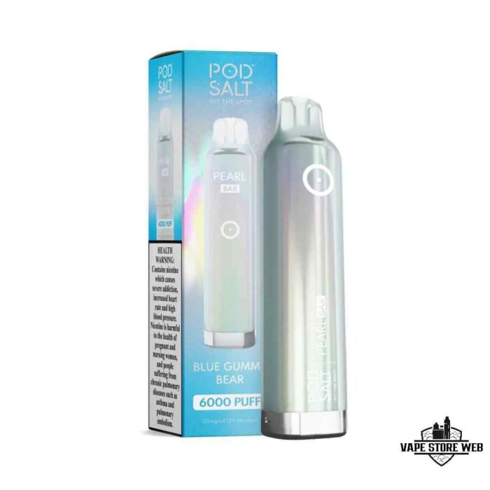 POD SALT Pearl Bar 6000 Puffs 20mg Disposable Vape Price in Dubai Blue Ggummy Bear