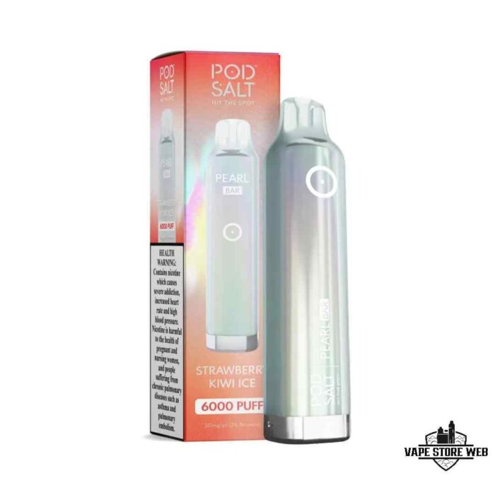 POD SALT Pearl Bar 6000 Puffs 20mg Disposable Vape Price in Dubai Strawberry Kiwi Ice