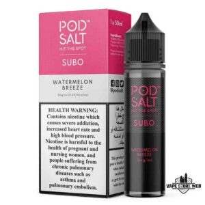 POD SALT Subo 50ml 3mg Nicotine E Juice Price In Dubai Watermelon Breeze