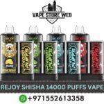 REJOY Shisha 14000 Puffs Salt Nicotine 20mg Disposable Vape in Dubai