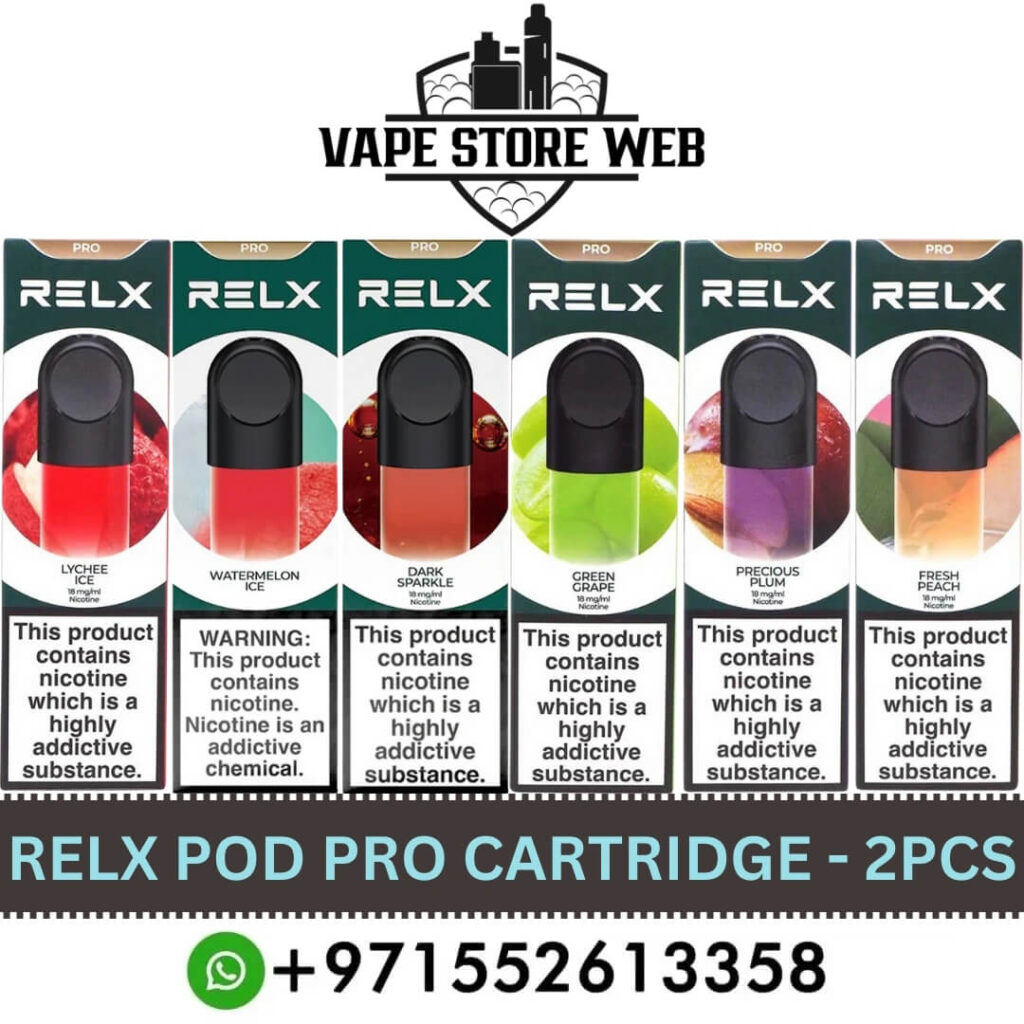 RELX pod compatibility: RELX Pod Pro replacement cartridges 2 pack