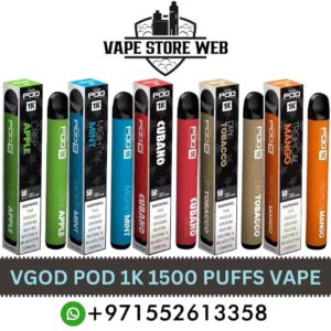 VGOD POD 1K 1500 Puffs 50mg Disposable Vape In Dubai