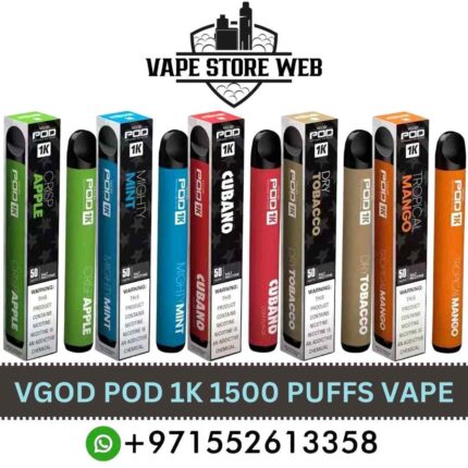 VGOD POD 1K 1500 Puffs 50mg Disposable Vape in Dubai