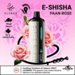 ELF BAR E-Shisha 16000 Puffs Mega Cloud DTL 5MG Disposable Vape Price in Dubai Paan Rose