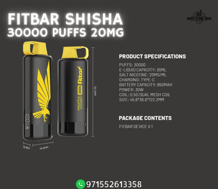 FITBAR Shisha 30000 Puffs Price