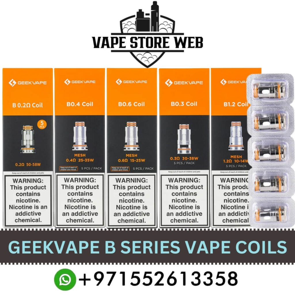 Geekvape replacement pods and coils: B Series coils 5-pack