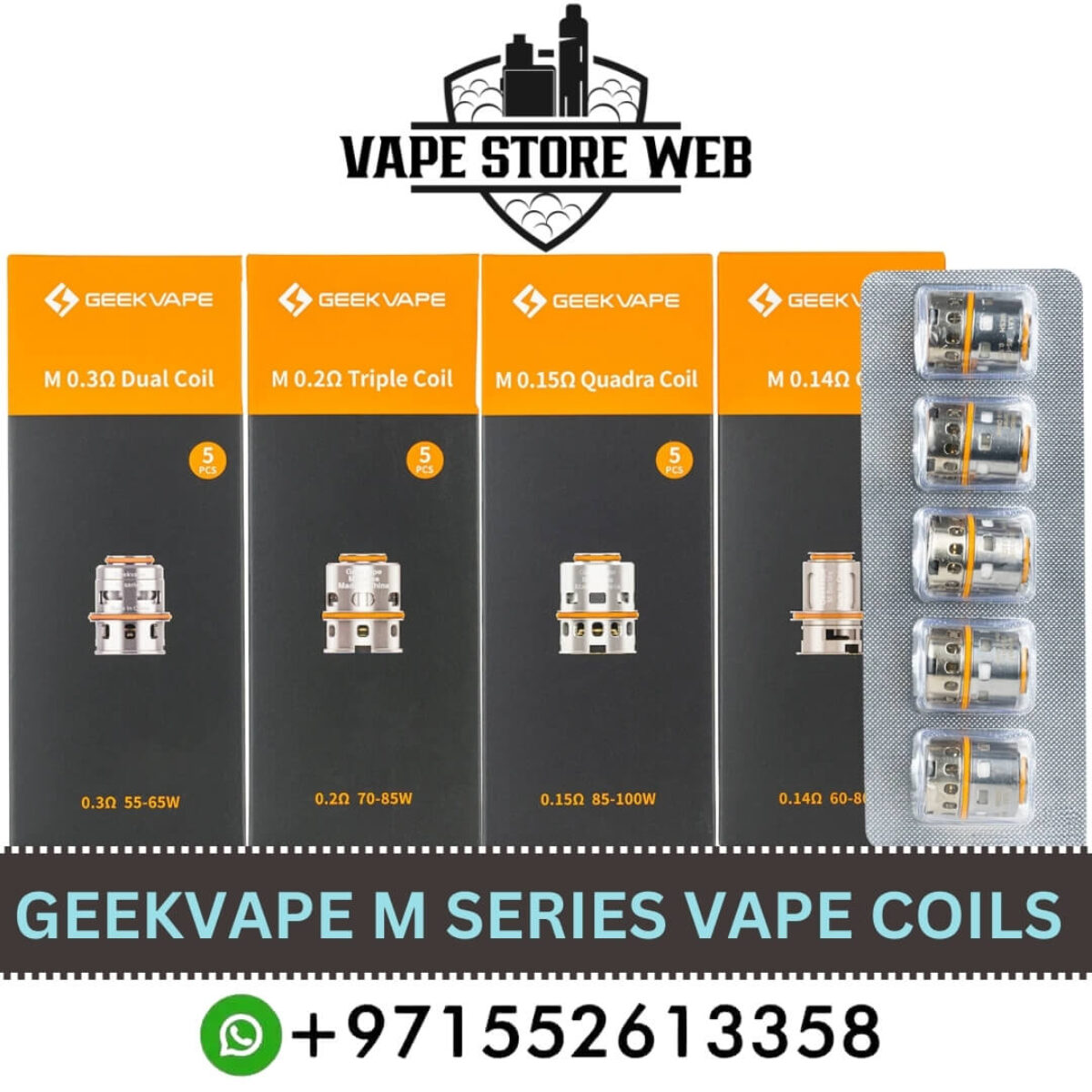 GEEKVAPE M Series Coils Price in Dubai - 5PCS Coils Per pack