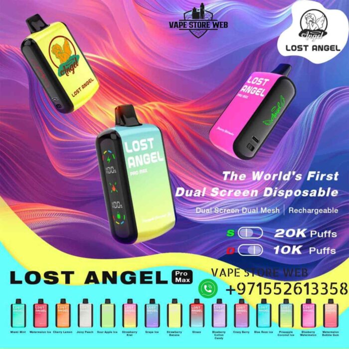 LOST ANGEL 20000 Puffs 50MG Pro Max Disposable Vape Price in UAE