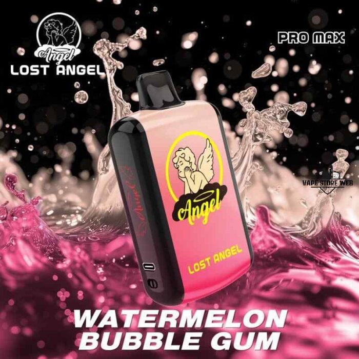 LOST ANGEL 20000 Puffs 50MG Pro Max Disposable Vape in Dubai Watermelon Bubble Gum