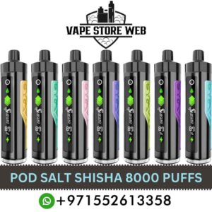 Pod Salt Shisha 8000 Puffs 3mg Disposable Vape In Dubai