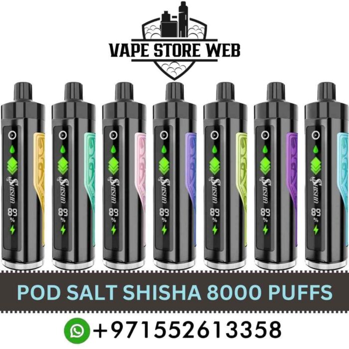 Pod Salt Shisha 8000 Puffs 3mg Disposable Vape in Dubai