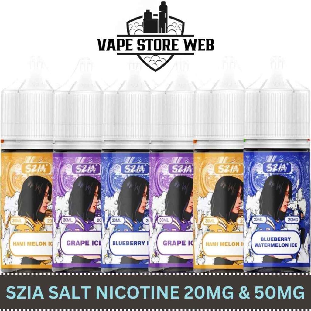 SZIA salt nicotine review: 30ml 70/30 salt nic e-liquid in 20mg and 50mg in Dubai