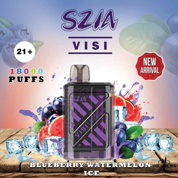 SZIA Visi 18000 Puffs 20MG Disposable Vape Price in Duabi Blueberry Watermelon Ice