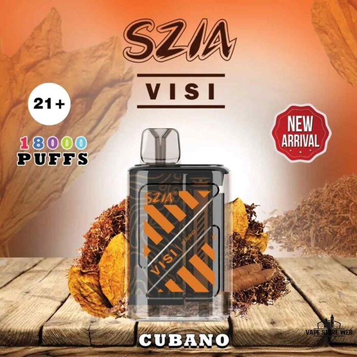 SZIA Visi 18000 Puffs 20MG Disposable Vape Price in Duabi Cubano