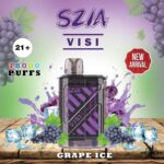 SZIA Visi 18000 Puffs 20MG Disposable Vape Price in Duabi Grape Ice