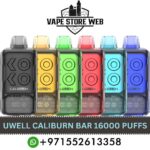 UWELL Caliburn Bar 16000 Puffs 20MG Disposable Vape in Dubai