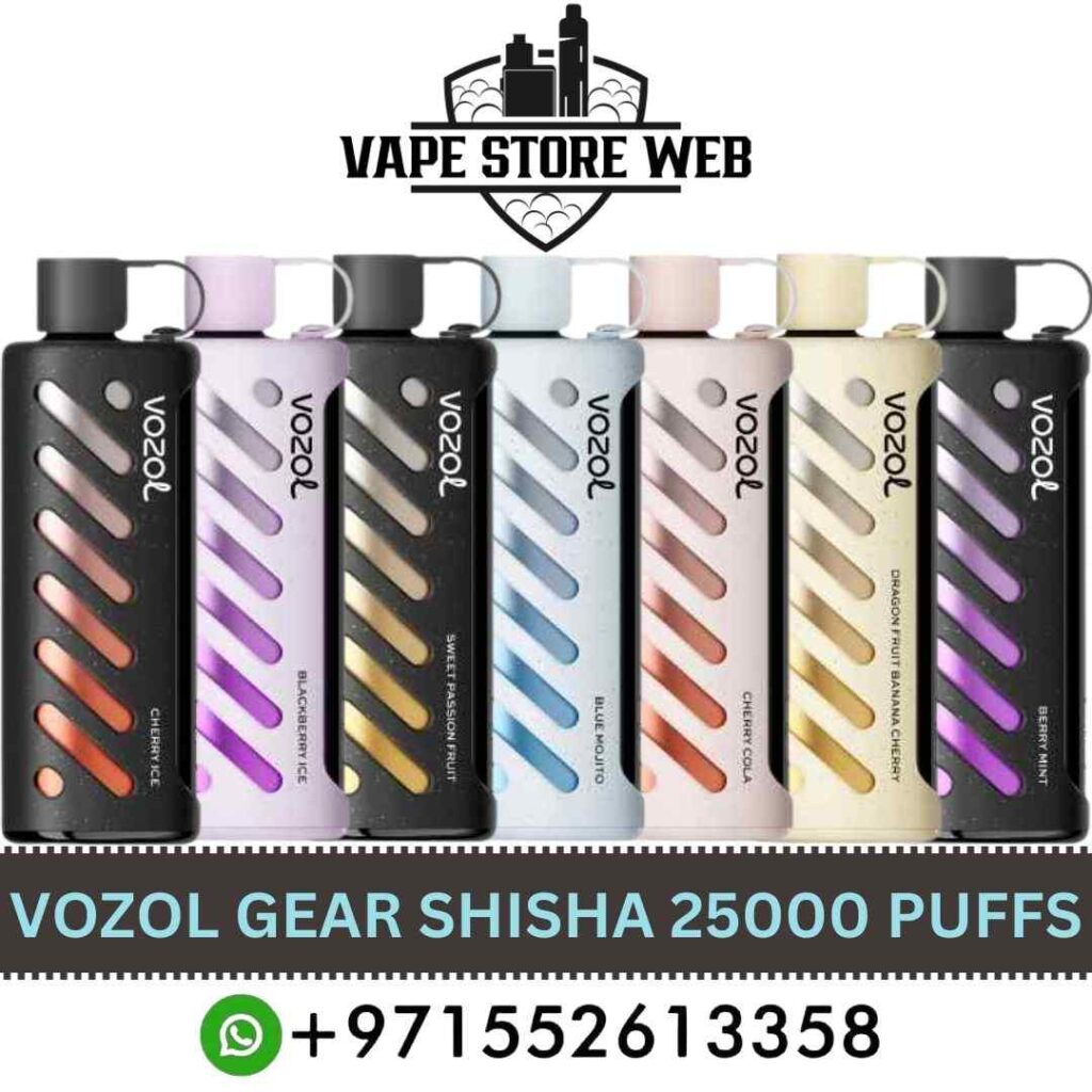 Vozol gear shisha 25000 puffs 5mg disposable vape