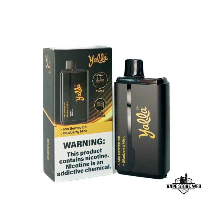 YALLA 24000 PUFFS PRICE IN DUBAI MIXXED BERRIES ICE - BLUEBERRY MINT