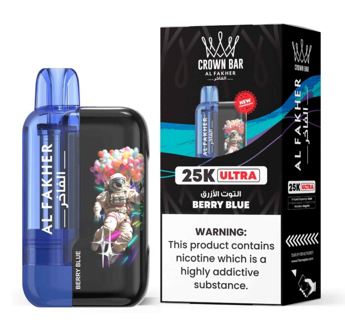 Al Fakher Ultra 25000 Puffs 50MG Disposable Vape Price in Duabi Berry Blue