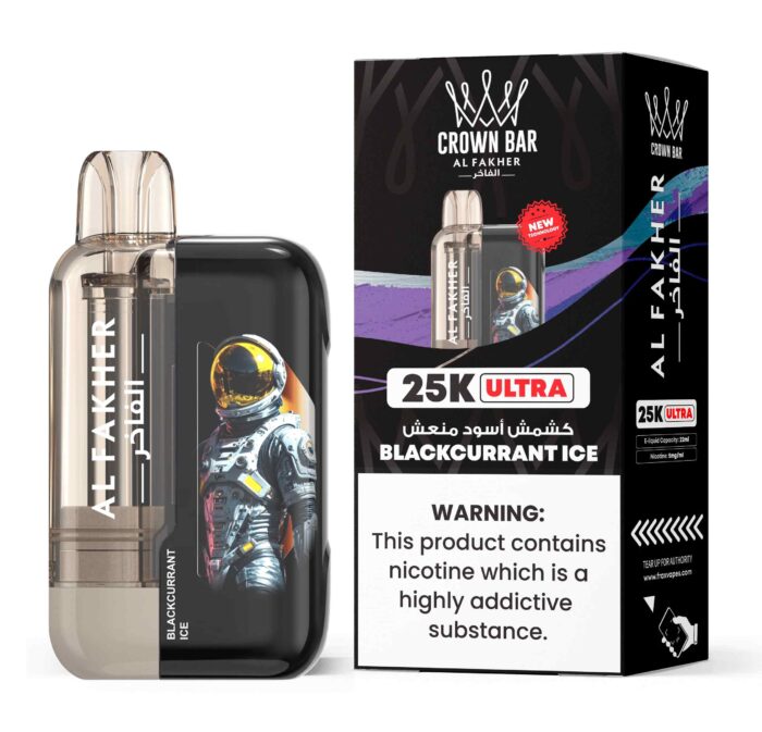 Al Fakher Ultra 25000 Puffs 50MG Disposable Vape Price in Duabi Blackcurrant Ice