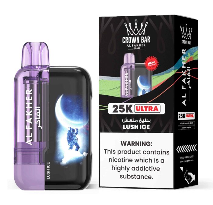 Al Fakher Ultra 25000 Puffs 50MG Disposable Vape Price in Dubai Lush Ice