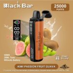 Black Bar 25000 Puffs Disposable Vape in Dubai KIWI PASSION FRUIT GUAVA
