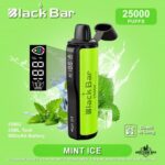 Black Bar 25000 Puffs Disposable Vape in Dubai MINT ICE