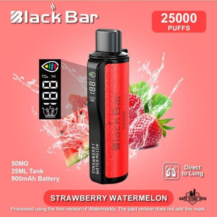 Black Bar 25000 Puffs Disposable Vape in Dubai STRAWBERRY WATERMELON