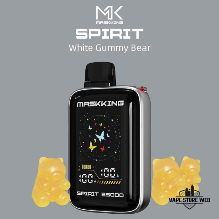 MASKKING Spirit 25000 Puffs 50MG Disposable Vape in Dubai WHITE GUMMY BEAR