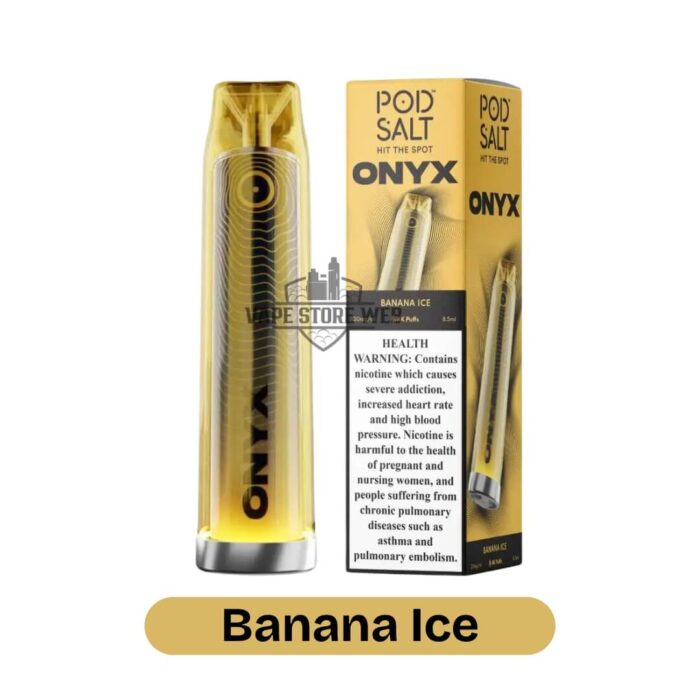 Pod Salt Onyx 4000 Puffs Disposable Vape in Dubai Banana Ice