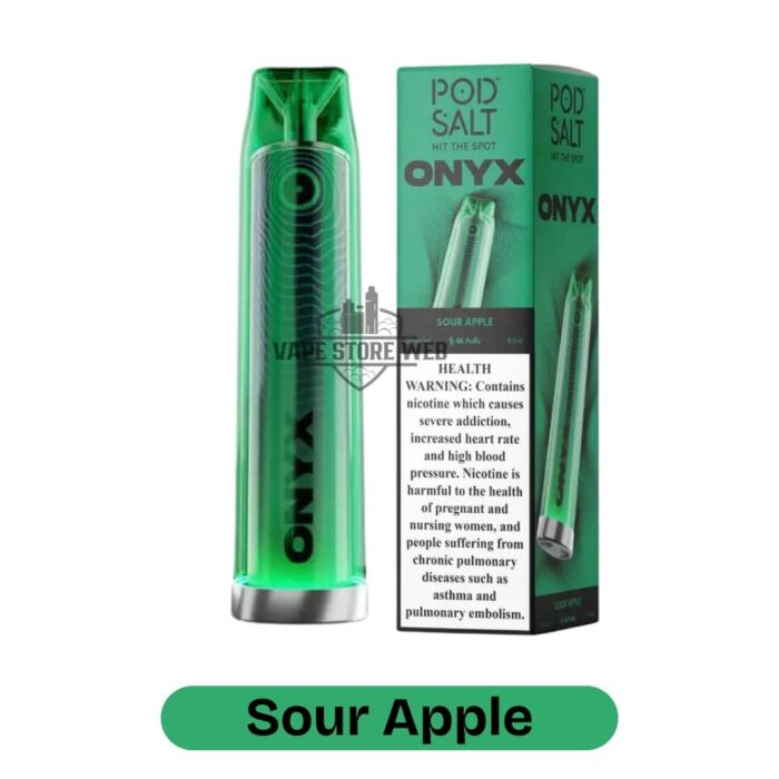 Pod Salt Onyx 4000 Puffs Disposable Vape in Dubai Sour Apple