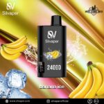 SILVAPER 24000 Puffs 20mg Disposable Vape Price in Dubai Banana Ice