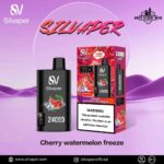 SILVAPER 24000 Puffs 20mg Disposable Vape Price in Dubai Cherry Watermelon Freeze