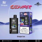 SILVAPER 24000 Puffs 20mg Disposable Vape Price in Dubai Grape Ice