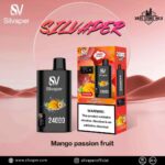 SILVAPER 24000 Puffs 20mg Disposable Vape Price in Dubai Mango Passion Fruit