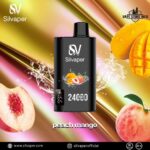 SILVAPER 24000 Puffs 20mg Disposable Vape Price in Dubai Peach Mango