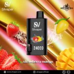 SILVAPER 24000 Puffs 20mg Disposable Vape Price in Dubai Strawberry Mango