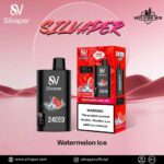 SILVAPER 24000 Puffs 20mg Disposable Vape Price in Dubai Watermelon Ice