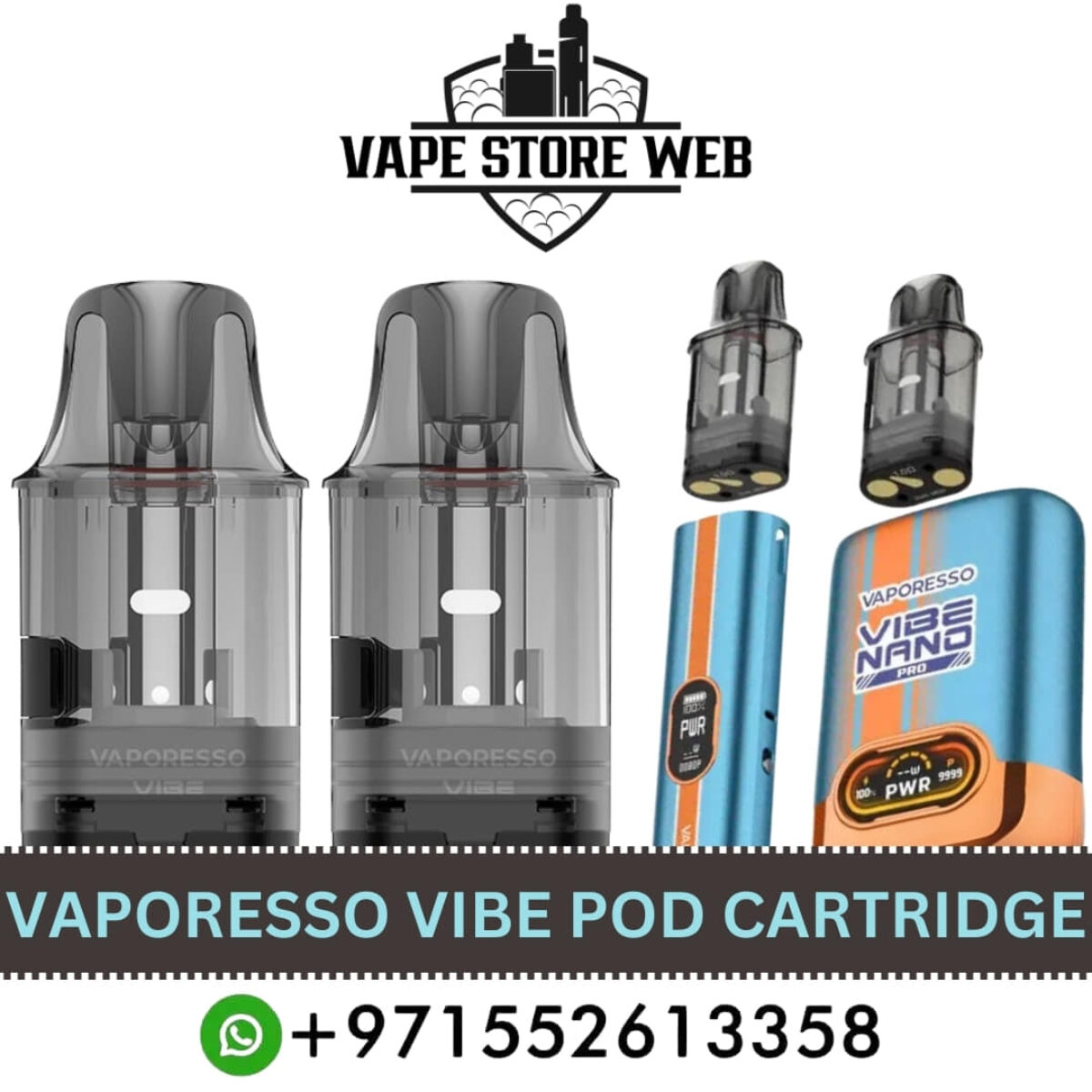 vaporesso vibe pods Vaporesso Vibe / SE / Nano / Nano Pro Replacement Pods (Side / Top Fil main image 0