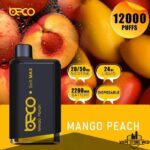 BECO Soft Max 12000 Puffs Disposable Vape Price in Dubai Mango Peach