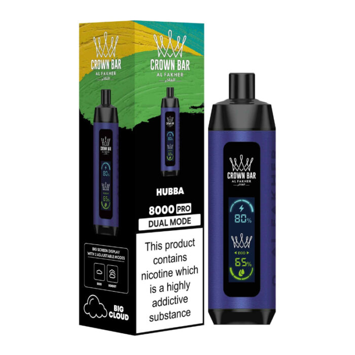 CROWN BAR PRO 8000 PUFFS HUBBA